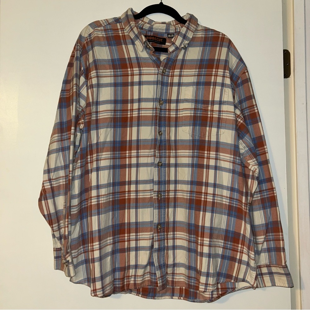 Plaid Button-Up Shirt